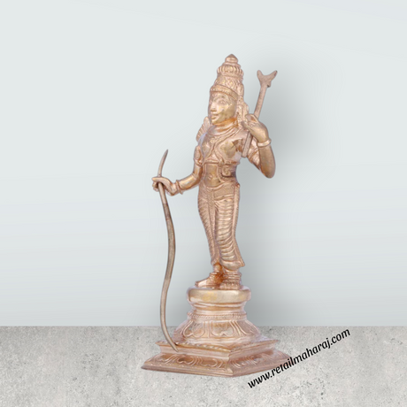 Lakshmana Idol - 5.5 x 3 Inches | Panchaloha Statue/ Standing Lakshmana Murti for Pooja/ 320 Gms Approx - Retail Maharaj