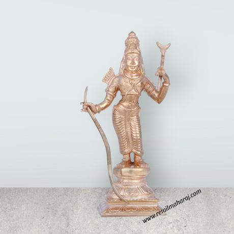 Lakshmana Idol - 5.5 x 3 Inches | Panchaloha Statue/ Standing Lakshmana Murti for Pooja/ 320 Gms Approx - Retail Maharaj