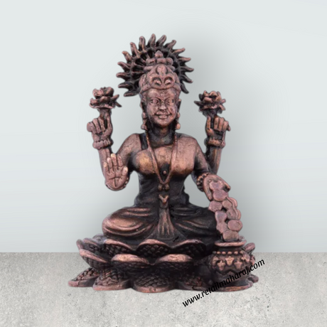 Laxmi Devi Statue – 2.5 Inches Copper Idol for Pooja - Retail Maharaj
