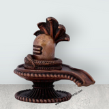 Shivling Nag Statue - 2.3 x 2.5 Inches | Copper Idol/ Shivling with Sheshnag for Pooja/ 128 Gms Approx - Retail Maharaj