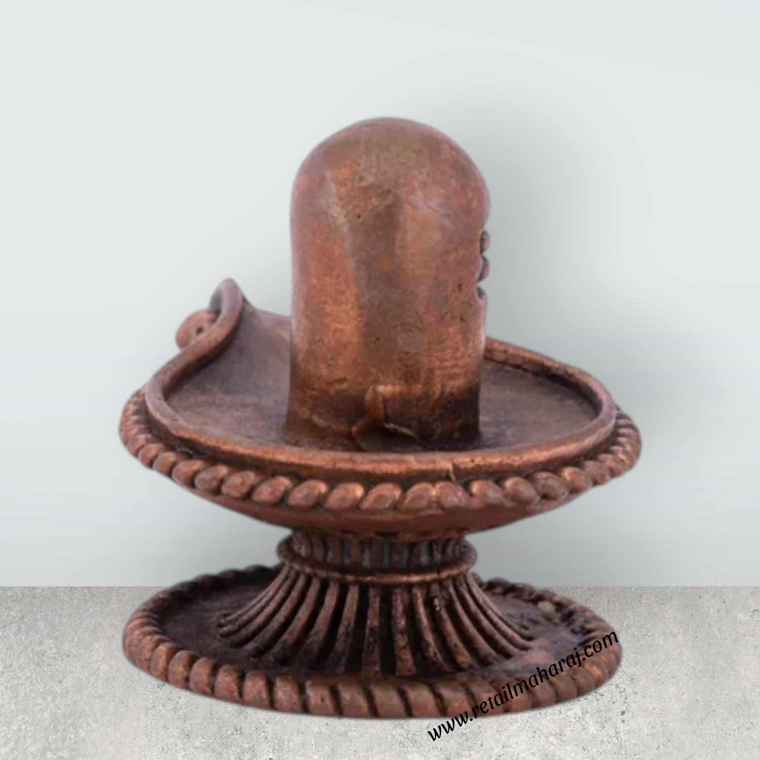 Shiv ling statue - 1.3 x 0.75 Inches | Shiva Statue/ Copper Idol for Pooja/ 65 Gms Approx - Retail Maharaj