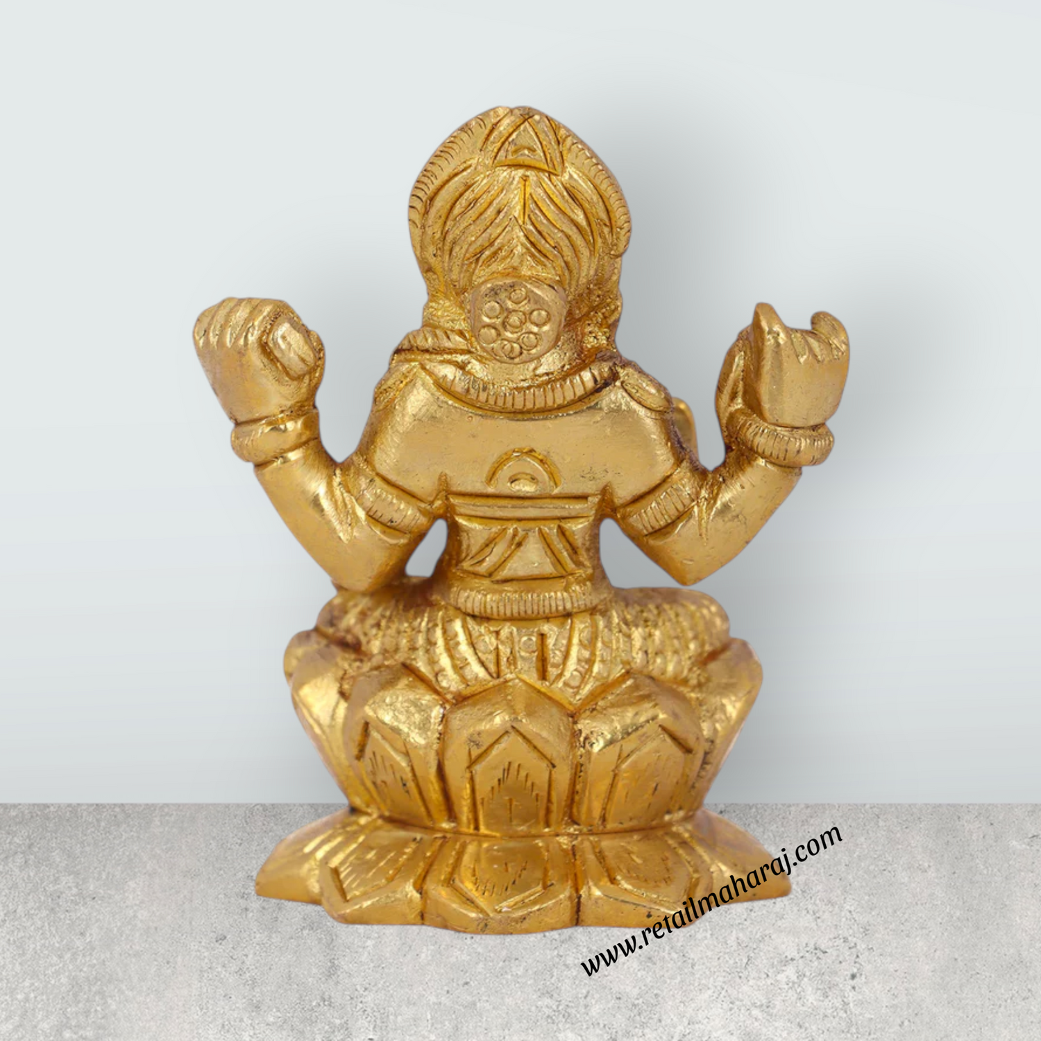 Bala Tripura Sundari Idol - 3 x 2 Inches | Antique Brass Idol/ Bala Tripura Sundari Statue/ Balambigai Statue for Pooja - Retail Maharaj