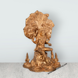 Dakshinamoorty Statue - 9 x 5.5 Inches | Panchaloha Idol / Dakshina Moorthi Statue For Pooja - Retail Maharaj