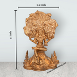 Dakshinamoorty Statue - 9 x 5.5 Inches | Panchaloha Idol / Dakshina Moorthi Statue For Pooja - Retail Maharaj