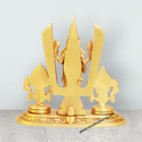 Balaji Murti With Shankh Chakra- 5 x 5 Inches | Antique Brass Idol/ Standing Venkateswara Swamy Idol For Pooja