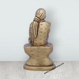 Sai Baba Idol - 2 x 1.5 Inches | Antique Brass Idol/ Sai Baba Statue for Pooja/ 340 Gms Approx