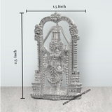 Balaji Murti – 2.5 x 1.5 Inches Copper Idol Silver Polish Balaji Standing Statue for Pooja - Retail Maharaj