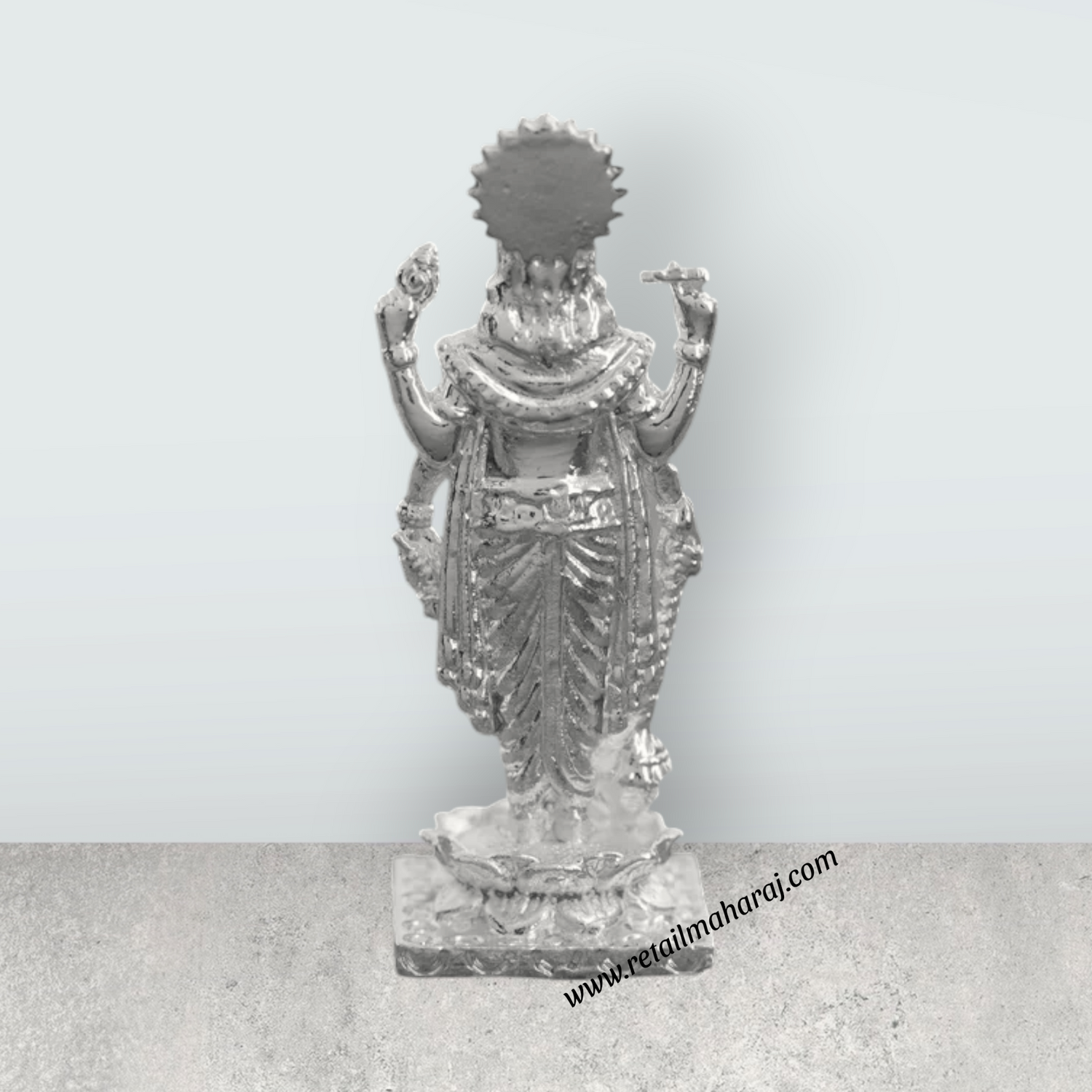 Sathya Narayana Idol - 2.75 Inches | Copper Idol/ Narayana Statue for Pooja - Retail Maharaj