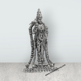 Andal Statue - Silver Antique - 3 Inch | Copper Idol/ Goda Devi Vigraham/ Andal Idol for Pooja - Retail Maharaj