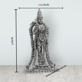 Andal Statue - Silver Antique - 3 Inch | Copper Idol/ Goda Devi Vigraham/ Andal Idol for Pooja - Retail Maharaj