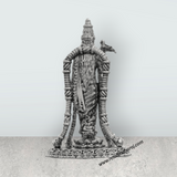 Andal Statue - Silver Antique - 3 Inch | Copper Idol/ Goda Devi Vigraham/ Andal Idol for Pooja - Retail Maharaj