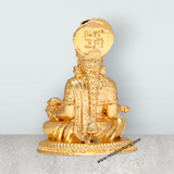 Annapoorani Statue – 2.5 x 1.5 Inches Copper Idol Gold Polish Annapuran Devi Murti for Pooja - Retail Maharaj