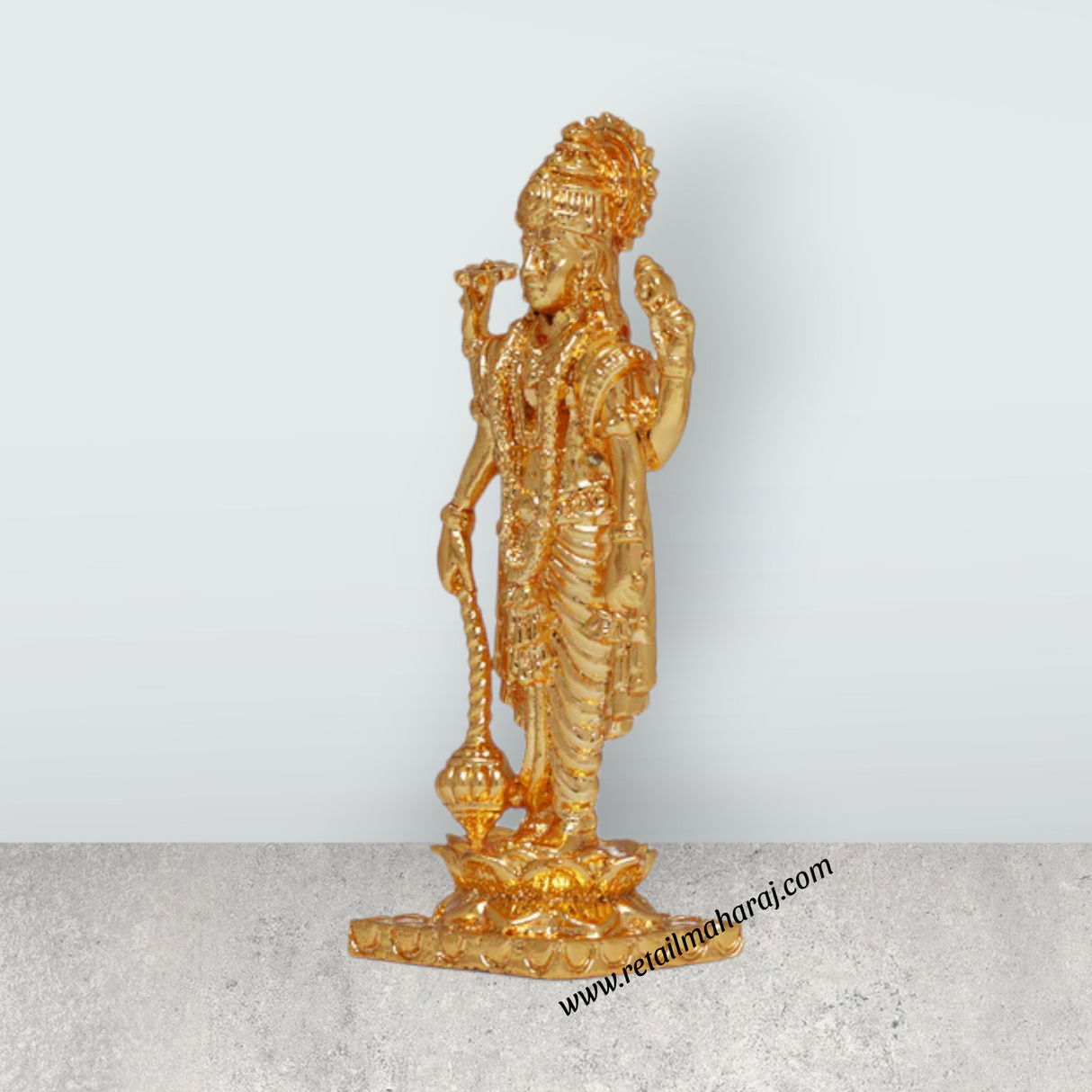 Sathya Narayana Idol - 2.75 Inches | Copper Idol/ Narayana Statue for Pooja - Retail Maharaj