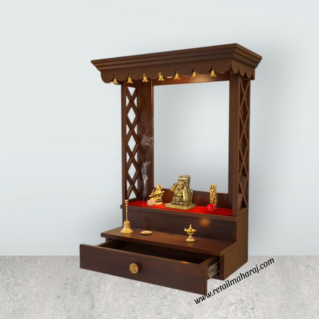 Raghavendra Swamy Idol - 2.5 Inches | Brass Idol/ Raghavendra Swamy Statue for Pooja/ 415 Gms Approx - Retail Maharaj