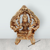 Varahi Amman Statue - 4.5 Inches | Varahi Idol/ Antique Brass Statue/ Varahi with Arch Idol for Pooja - Retail Maharaj