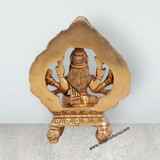 Varahi Amman Statue - 4.5 Inches | Varahi Idol/ Antique Brass Statue/ Varahi with Arch Idol for Pooja - Retail Maharaj