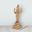 Lakshmi Standing On Base Murti - 12 x 6 Inches | Panchaloha Idol / Lakshmi Statue For Pooja - Retail Maharaj