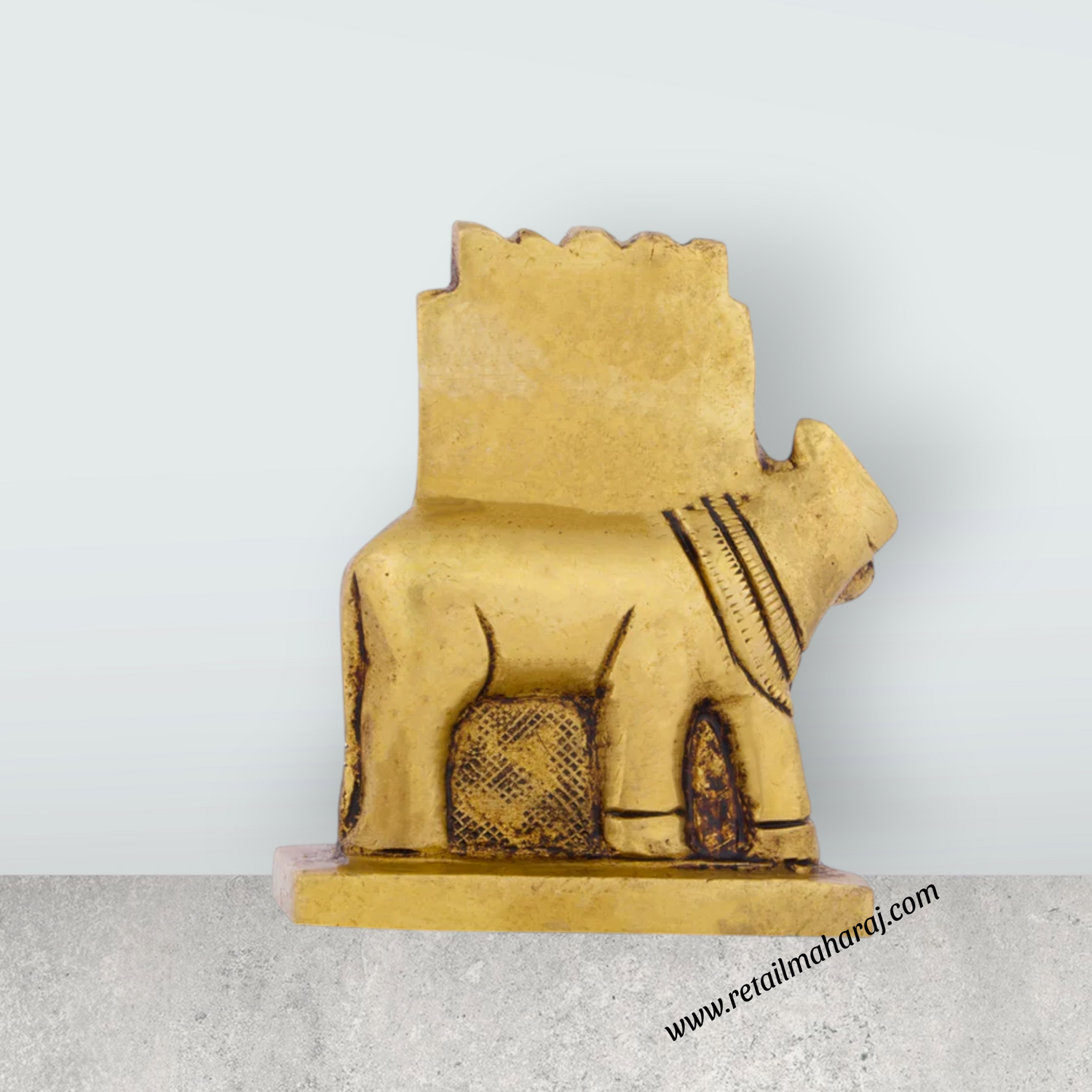 Raghavendra Swamy Idol - 2.5 x 2.25 Inches | Brass Statue/ Raghavendra Statue for Pooja - Retail Maharaj