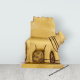 Raghavendra Swamy Idol - 2.5 x 2.25 Inches | Brass Statue/ Raghavendra Statue for Pooja - Retail Maharaj
