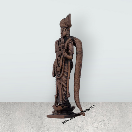 Andal Statue – 4.5 x 2.5 Inches Copper Idol (Goda Devi) - Retail Maharaj