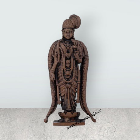 Andal Statue – 4.5 x 2.5 Inches Copper Idol (Goda Devi) - Retail Maharaj
