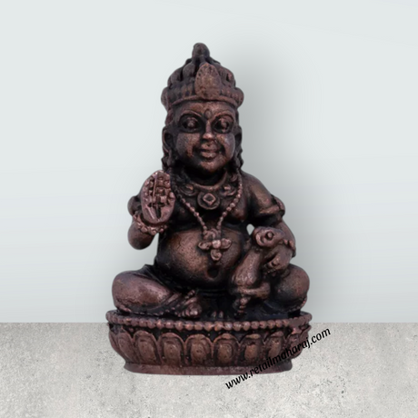 Kubera Statue – 2 x 1.5 Inches Copper Idol - Retail Maharaj