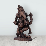 Dancing Ganesh Murti – 3 x 2 Inches Copper Idol Dancing Ganesha Statue for Pooja - Retail Maharaj