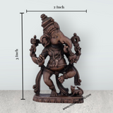 Dancing Ganesh Murti – 3 x 2 Inches Copper Idol Dancing Ganesha Statue for Pooja - Retail Maharaj