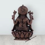 Ganesh Murti – 2.5 x 1.5 Inches Copper Idol Sitting on Lotus - Retail Maharaj