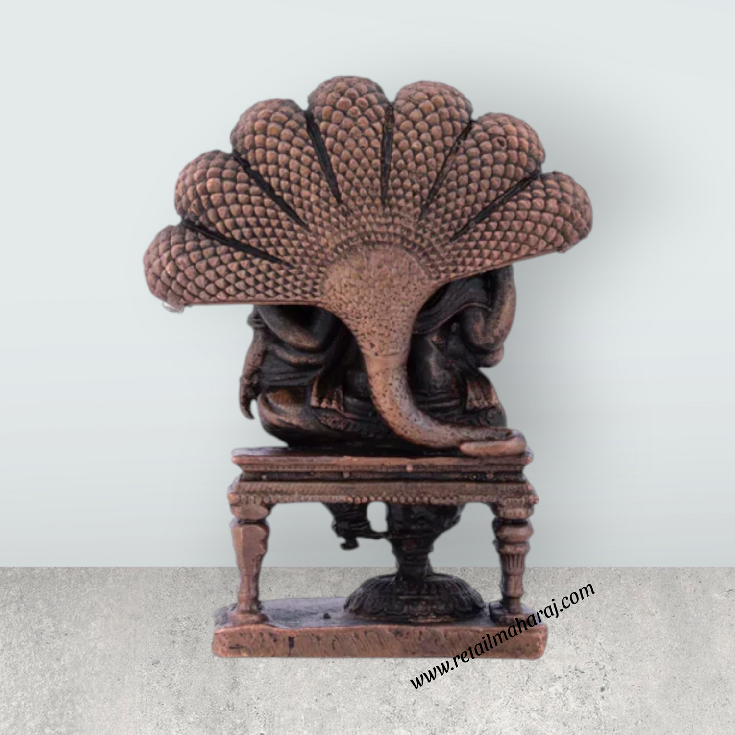 Lakshmi Narasimha Swamy Statue - 2.5 x 1.75 Inches | Copper Idol/ Lakshmi Narasimha Murti/ 105 Gms Approx - Retail Maharaj