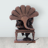 Lakshmi Narasimha Swamy Statue - 2.5 x 1.75 Inches | Copper Idol/ Lakshmi Narasimha Murti/ 105 Gms Approx - Retail Maharaj
