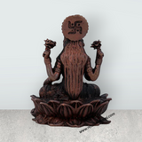 Laxmi Devi Statue - 2 x 1.5 Inches | Lakshmi Statue Sitting On Lotus / Copper Idol/ Maha Laxmi Idol for Pooja/ 70 Gms Approx - Retail Maharaj