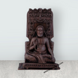 Raghavendra Swamy Idol – 3 x 1.75 Inches Copper Idol with Mandir for Pooja - Retail Maharaj