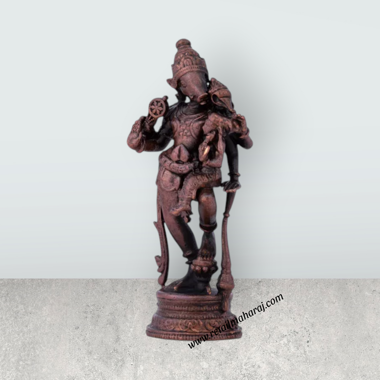 Varaha Lakshmi - 7.5 x 3.25 Inches | Copper Idol/ Standing Lakshmi Varahar Idol for Pooja/ 70 Gms Approx - Retail Maharaj