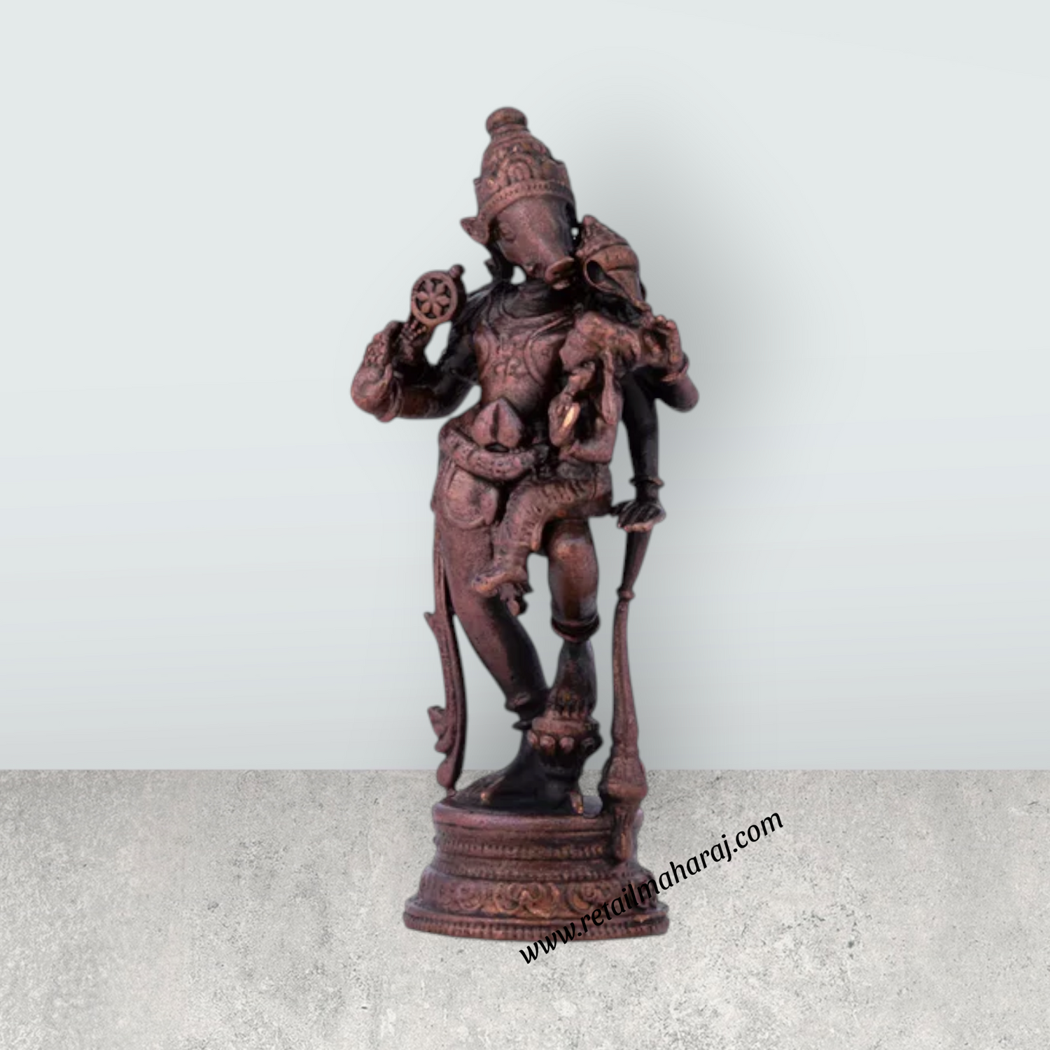 Varaha Lakshmi - 7.5 x 3.25 Inches | Copper Idol/ Standing Lakshmi Varahar Idol for Pooja/ 70 Gms Approx - Retail Maharaj