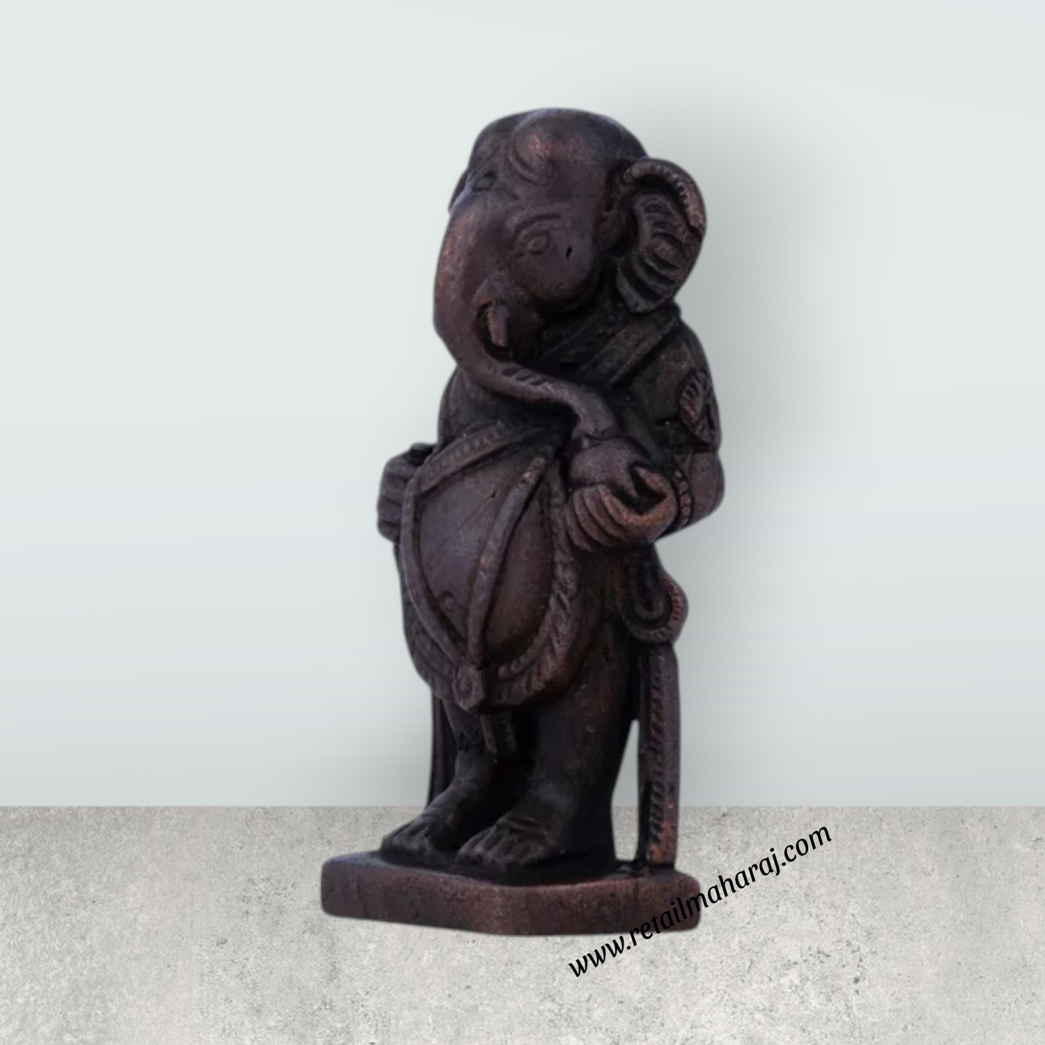 Ganesh Murti – 2.5 x 1 Inches Copper Idol Standing Ganesh for Pooja - Retail Maharaj