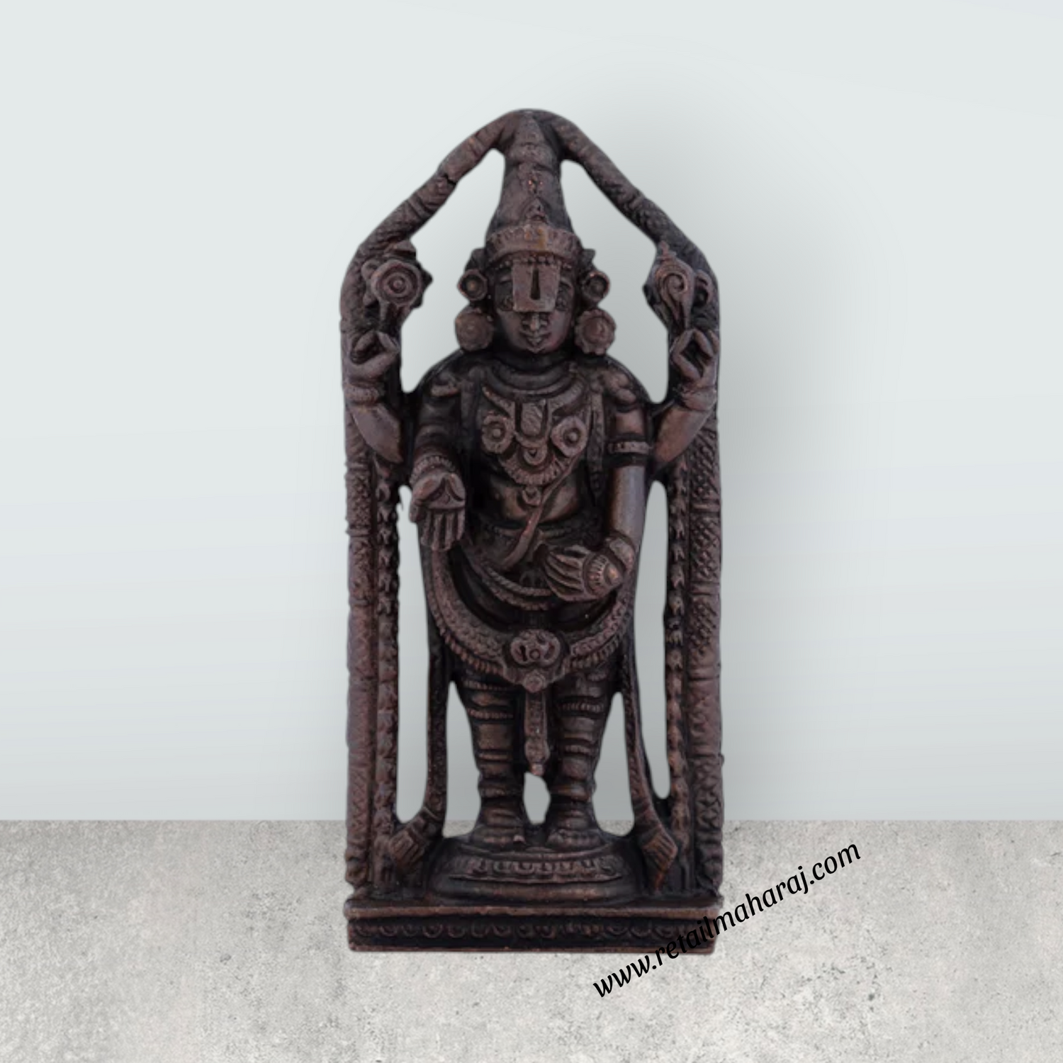 Balaji Murti – 4 x 1.5 Inches Copper Idol Balaji Idol for Pooja - Retail Maharaj