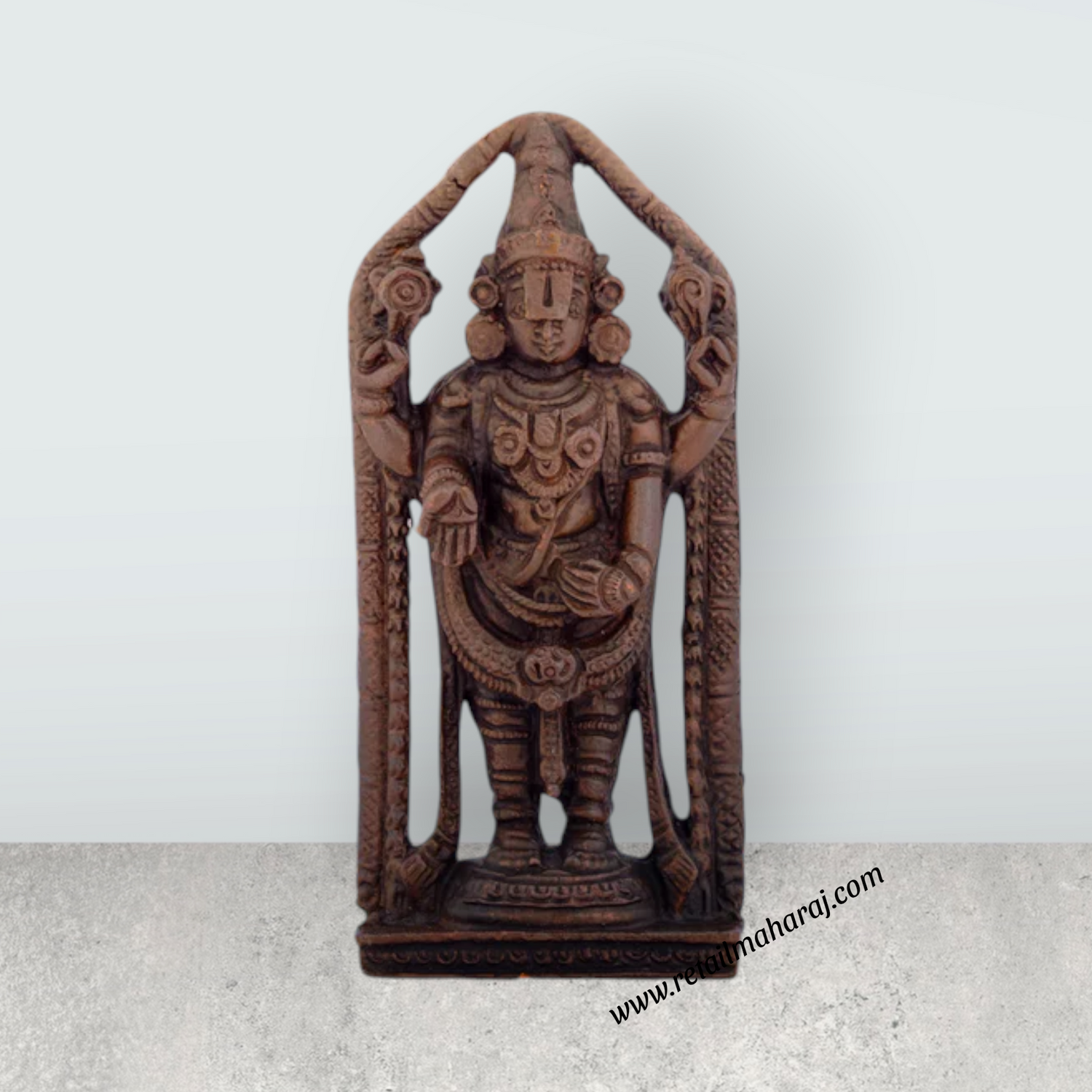 Balaji Murti – 4 x 1.5 Inches Copper Idol Balaji Idol for Pooja - Retail Maharaj