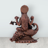 Saraswati Devi Statue - 3 x 2 Inches | Saraswati Statue Sitting On Swan / Copper Idol/ Saraswathi Idol for Pooja/ 115 Gms Approx - Retail Maharaj
