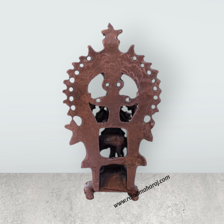 Krishnan Statue With Arch – 3 x 1.5 Inches Copper Idol Venugopal Idol for Pooja - Retail Maharaj