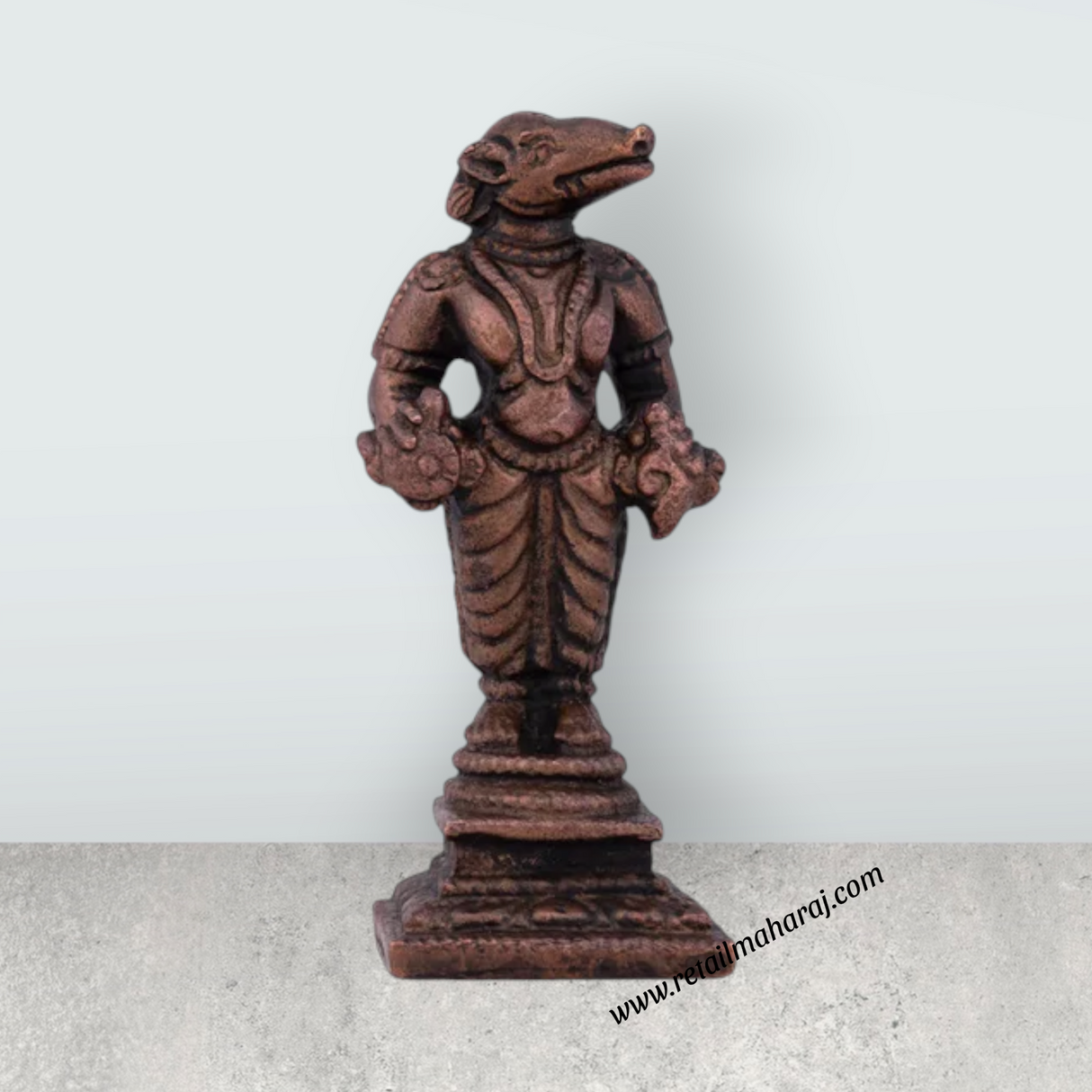 Varaha Idol – 2.25 x 1 Inches Copper Idol Varahar Idol for Pooja - Retail Maharaj