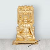 Raghavendra Swamy – 3 x 2 Inches Copper Idol Gold Polish Raghavendra Swamy Idol for Pooja - Retail Maharaj