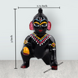 Crawling Krishna Murti - 3 x 2.75 Inches | Brass Idol/ Painted Krishna Statue/ Krishna Idol for Pooja - Retail Maharaj