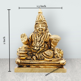 Kuber Murti - 2 x 1.5 Inches | Antique Brass Idol/ Kubera God Statue for Pooja/ 160 Gms Approx - Retail Maharaj