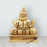 Kuber Murti - 2 x 1.5 Inches | Antique Brass Idol/ Kubera God Statue for Pooja/ 160 Gms Approx - Retail Maharaj