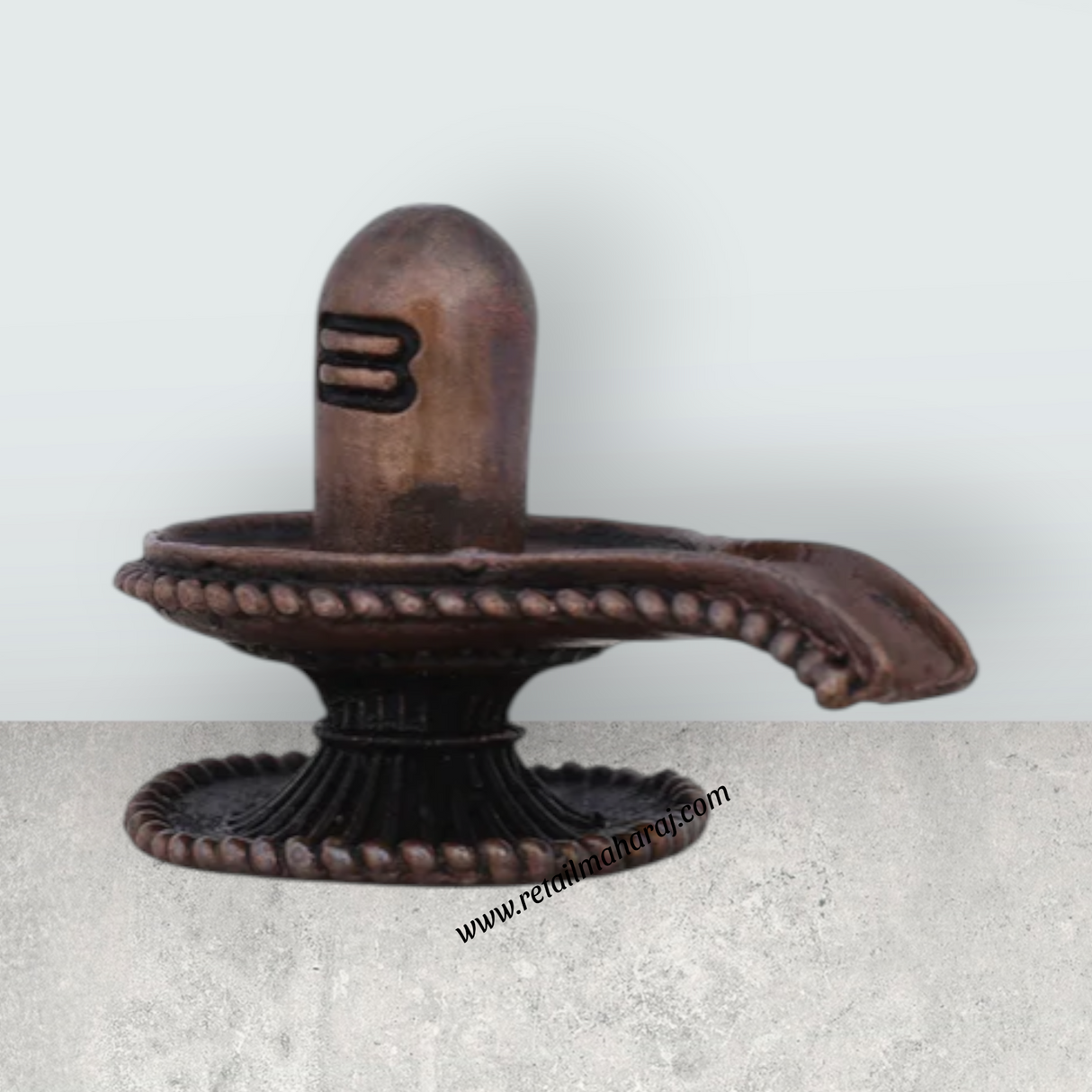 Shiv Ling Murti - 1.5 x 2.5 Inches | Copper Shiva Lingam Statue/ Shiva Lingam Idol for Pooja - Retail Maharaj
