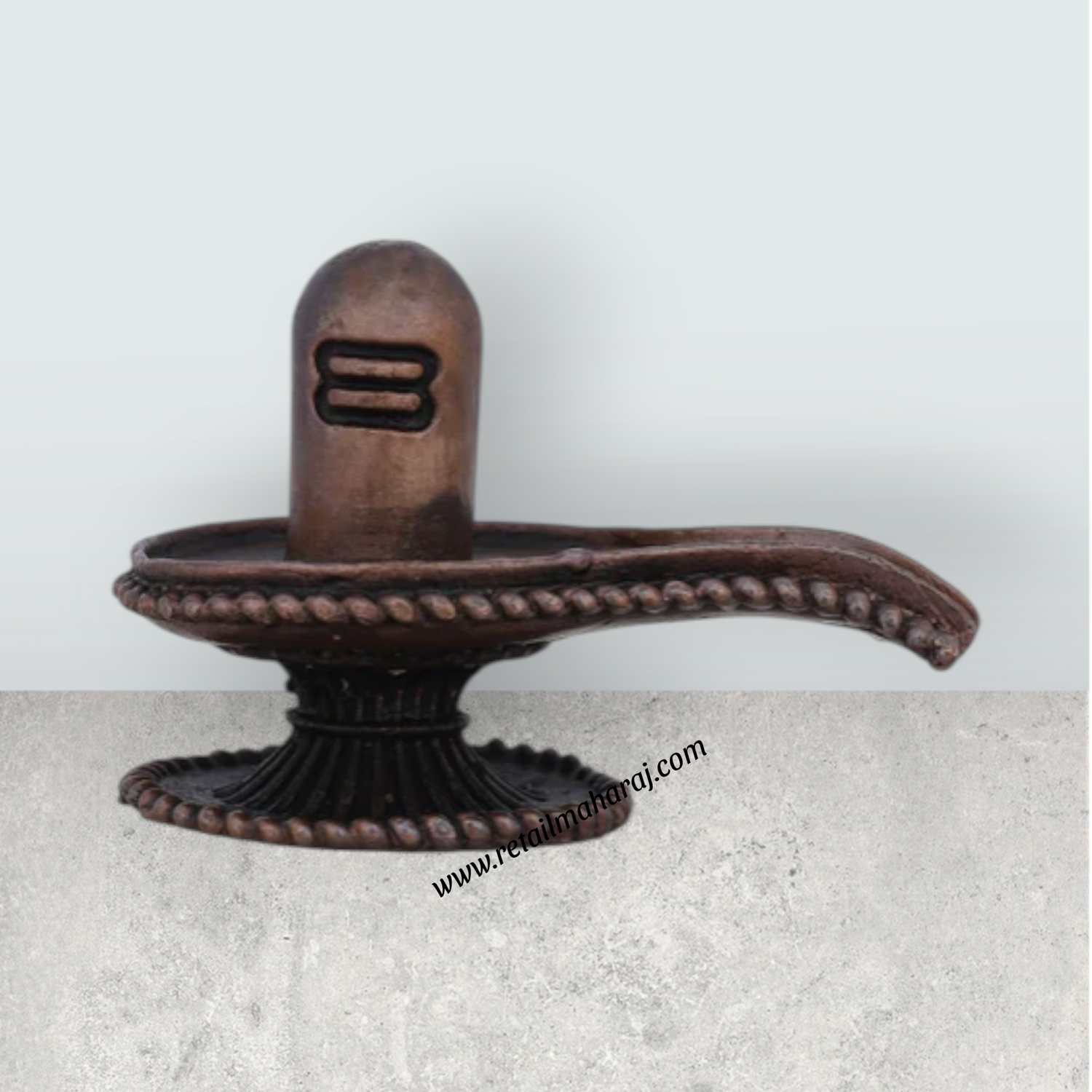 Shiv Ling Murti - 1.5 x 2.5 Inches | Copper Shiva Lingam Statue/ Shiva Lingam Idol for Pooja - Retail Maharaj