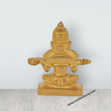Annapuran Devi Murti - 2.5 x 2.5 Inches | Brass Idol/ Annapoorani Statue/ Annapurna Idol for Pooja - Retail Maharaj