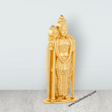 Malaysia Murugan Statue - 3.5 x 1.5 Inches | Metal Standing Kartikeya Statue/ Gold Polish Murugan Silai for Pooja - Retail Maharaj