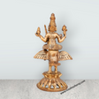 Lakshmi Sitting On Owl Base Murti - 5.5 x 3 Inches | Panchaloha Idol / Lakshmi Statue For Pooja - Retail Maharaj